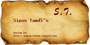 Sipos Tamás névjegykártya
